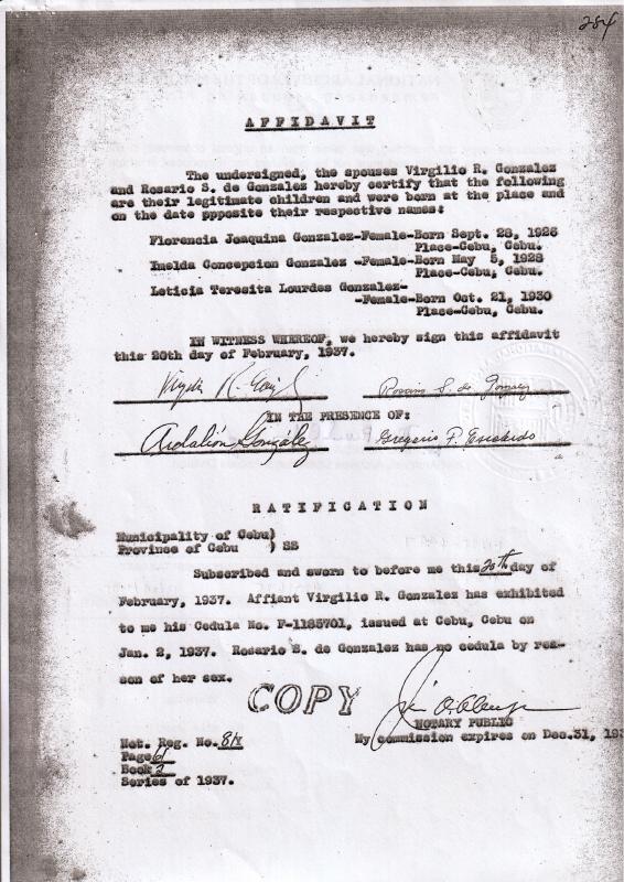 Annex AP: Imelda - Virgilio Affidavit of Children 